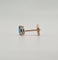 Boucles d'oreilles Boucles d'oreilles or rose serties de topazes 58 Facettes