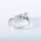 Bague 57 Bague solitaire or blanc émeraude 58 Facettes