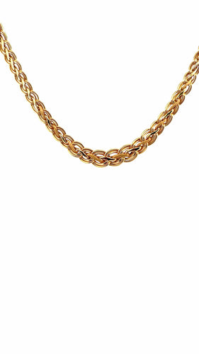 Collier Collier tressé en chute or jaune 18 carats 58 Facettes