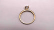 Bague 54 Bague or et Oxydes de Zirconium 58 Facettes 11444