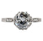 Bague 57.5 Bague solitaire Art Déco Platine, diamant taille ancienne 1,35 carat (circa 1920) 58 Facettes A05642
