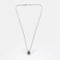 Collier Collier or blanc, diamants et saphir 58 Facettes 250082