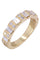 Bague 53.5 DEMI ALLIANCE DIAMANTS 1.33ct 58 Facettes 087621