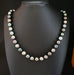 Tahitian Pearl Choker Necklace, Diamond Clasp 58 Facettes