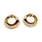 Boucles d'oreilles Boucles d'oreilles créoles Van Cleef & Arpels, or jaune godronné. 58 Facettes 35107