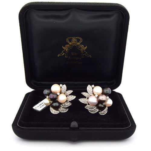 Boucles d'oreilles BOUCLES D'OREILLES VINTAGE en or jaune avec perles 58 Facettes