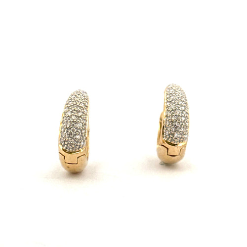 Boucles d'oreilles Boucles d’oreilles or jaune et diamants 58 Facettes