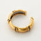 Bracelet Bracelet Rigide OJ PERRIN Or Jaune Godronné Saphirs 58 Facettes 4833