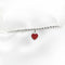 Bracelet Tiffany & Co. - Bracelet en argent sterling avec breloque cœur rouge. Veuillez retourner à Tiffany. 58 Facettes