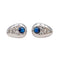 Boucles d'oreilles Boucles d'oreilles Puces Or blanc Saphir, Diamant 58 Facettes 3748553CN