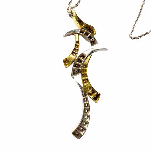 Collier Pendentif/collier en or et diamants contemporain du XXe siècle 58 Facettes Q346B(120)