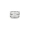 Bague 49 Bague moderne or blanc et diamants 58 Facettes EVR2612