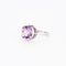 Bague 52 Bague cocktail améthyste en or blanc 58 Facettes
