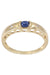 Bague 54 Bague or jaune spinelle bleue et diamants 58 Facettes 092151