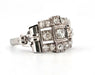 Bague Bague en or blanc et diamants 58 Facettes