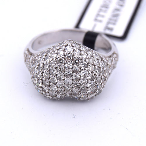 Bague 54 Bague coeur en diamant 58 Facettes