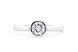 Bague 52 Bague de fiançailles or blanc diamants 58 Facettes 21336