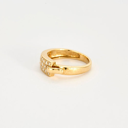 Bague 49 GUY LAROCHE - Bague ceinture or jaune et diamants 58 Facettes GU109