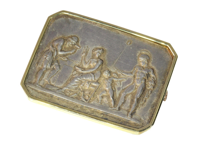 Broche Broche antique en or et plaqué or Vénus, Mars et Vulcain de Thorvaldsen 58 Facettes 19352-0081