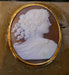 Brooch Cameo Brooch On Shell, Yellow Gold 58 Facettes