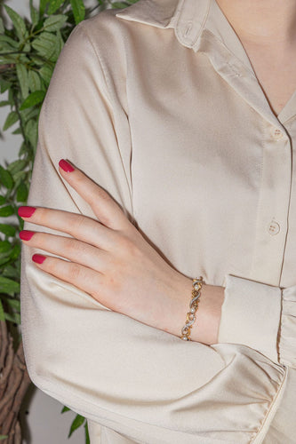 Bracelet Bracelet Or jaune, Or blanc Diamant, Perle fine 58 Facettes 3785178CN