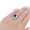 Bague 50 Bague platine, diamants, saphir. 58 Facettes 33838