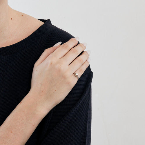 Bague Bague Solitaire Diamant Or Blanc 58 Facettes