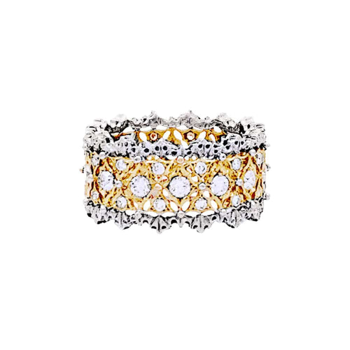 Bague 53 Bague Buccellati, "Eternelle Band", deux ors, diamants. 58 Facettes 35237