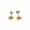 Boucles d'oreilles Boucles d'oreilles puces diamants en spirale et or jaune 58 Facettes