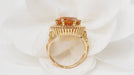 Bague 51.5 Bague vintage en or jaune et citrine ovale 58 Facettes 32615