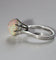 Bague 51 Bague en or blanc Opale et diamants 58 Facettes 585