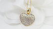 Collier 42 Collier coeur or jaune et diamants 58 Facettes 32593