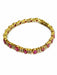 Bracelet Bracelet or jaune diamants rubis 58 Facettes