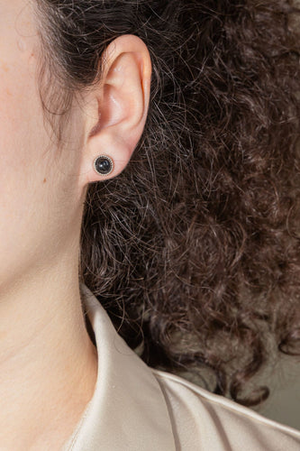 Boucles d'oreilles Susie Otero Boucles d'oreilles Pendantes  Or blanc Diamant, Onyx 58 Facettes 578248CD