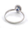 Bague 56 Bague en or blanc sertie de saphirs et de diamants 58 Facettes