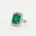 Ring 53 13 carat Colombian Emerald Marguerite Ring 58 Facettes