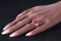 Bague 52 Délice de rubis vintage : bague Art déco avec rubis non traité de 13,5 ct 58 Facettes 17059-0258