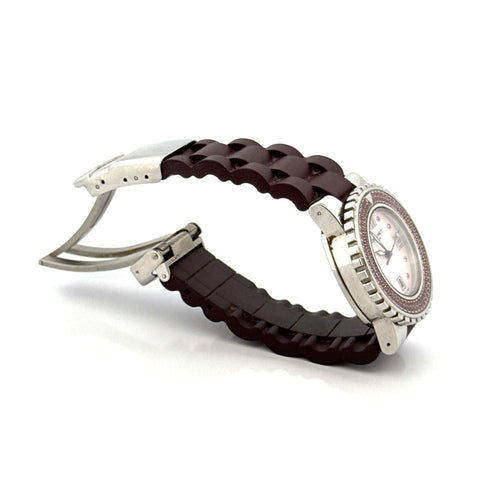 Montre Chaumet  - Montre class one saphirs roses et diamants 58 Facettes