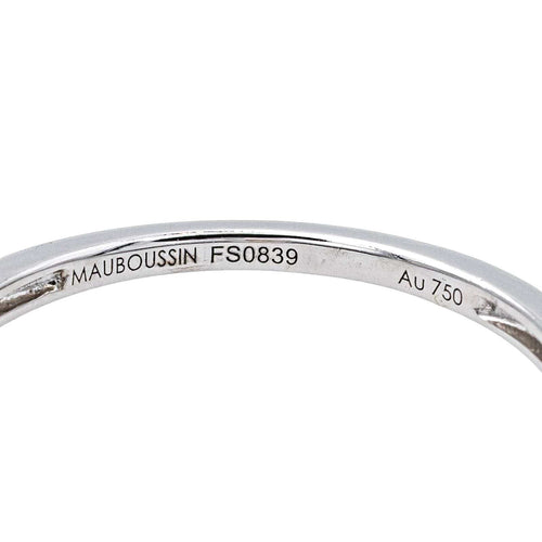 Bague 55 Mauboussin  Bague  Solitaire Ma reine d'amour Or blanc Diamant 58 Facettes 4342793RV