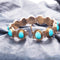 Bracelet Bracelet or jaune turquoises 58 Facettes 4180