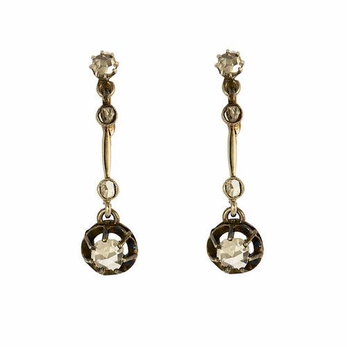 Boucles d'oreilles Boucles d'oreilles or rose, platine et diamants 58 Facettes DADB-09