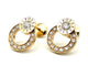 Boucles d'oreilles PIAGET. Collection "Possession", boucles or rose 18K et diamants 58 Facettes