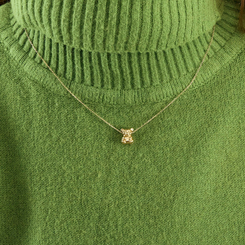 Collier Collier or jaune et pendentif panda 58 Facettes LP893/8