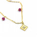 CAMPANILLA Necklace in Gold and Ruby 58 Facettes D361157SP