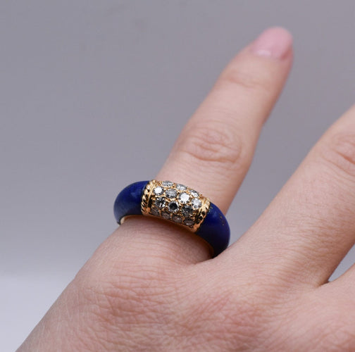 Bague VAN CLEEF & ARPELS - Bague Philippine Lapis Lazuli et Diamants 58 Facettes
