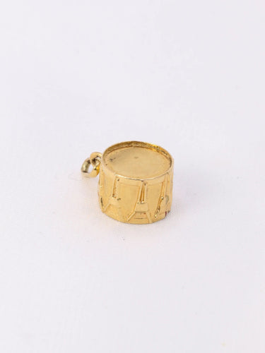 Pendentif Pendentif charms tambour vintage or jaune 58 Facettes 1087.8
