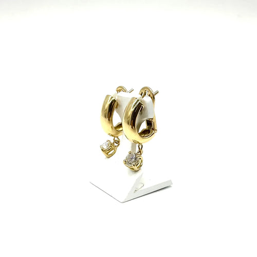 Boucles d'oreilles Boucles d'oreilles or jaune et diamants 58 Facettes Z15B51642