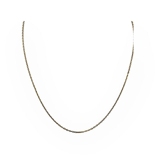 Chaîne or jaune maille forçat 45 cm