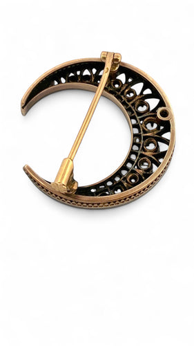 Broche Broche Napoléon 3 en or et argent sertie de diamants 58 Facettes