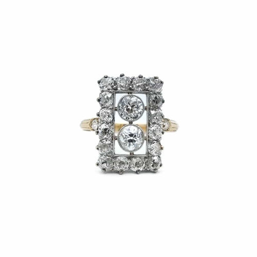 Bague Bague rectangle diamants 58 Facettes REF2302-43